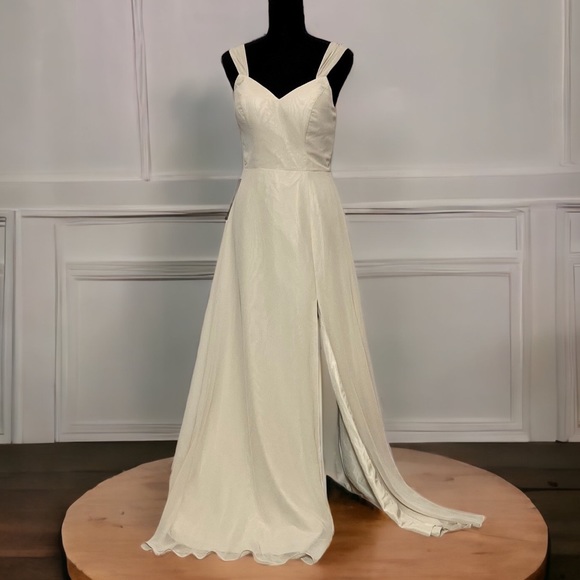 Azazie Dresses & Skirts - Azazie Jane Frost Formal Ball Gown M